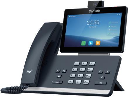 Yealink T58W - VoIP-Telefon mit Rufnummernanzeige - 10 Parteien Anruffunktion - SIP, SIP v2 - 16 Zeilen - Classic Gray - mit Yealink CAM50 Kamera (1301112)