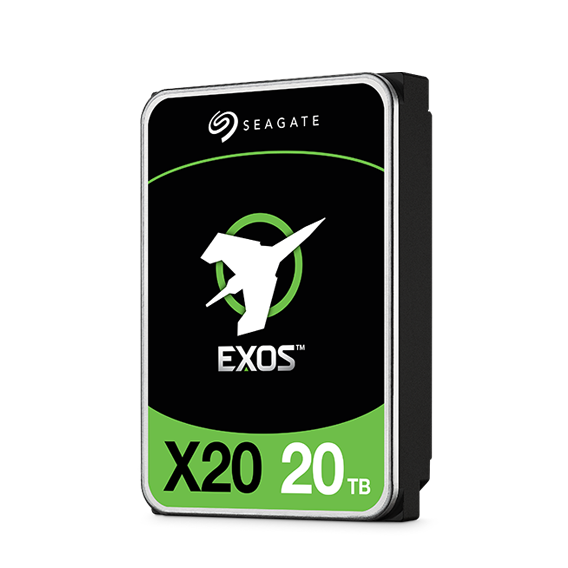 Seagate Exos X20 ST20000NM003D - Festplatte - verschlüsselt - 20 TB - intern - SAS 12Gb/s - 7200 U/min - Puffer: 256 MB - Self-Encrypting Drive (SED)