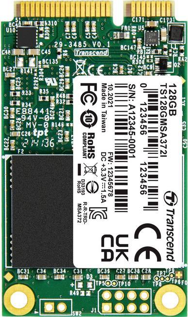 Transcend - SSD - 128 GB - intern - mSATA - SATA 6Gb/s