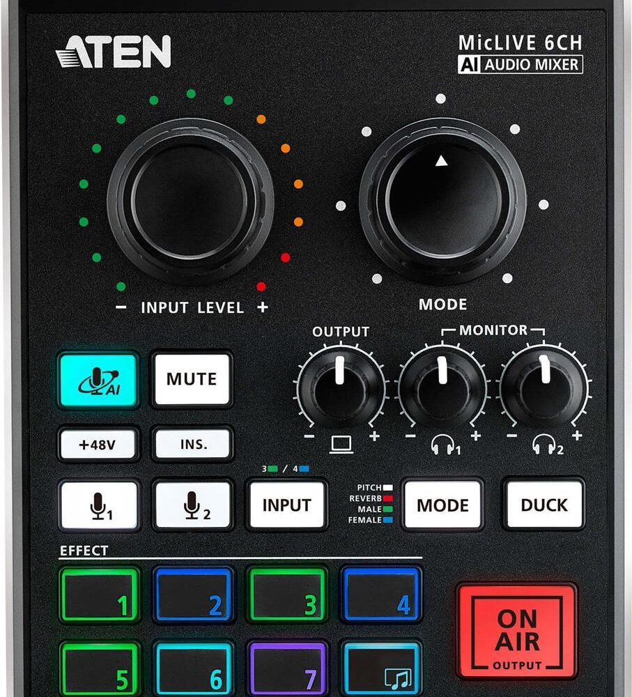 ATEN MicLIVE 6-CH - Audio-Schnittstelle - 24-Bit - 96 kHz - USB-C