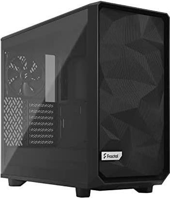 Fractal Design Meshify 2 Lite - Tower - Erweitertes ATX - Seitenteil mit Fenster (gehärtetes Glas) - keine Spannungsversorgung (ATX) - black TG light tint - USB/Audio (FD-C-MEL2A-03)