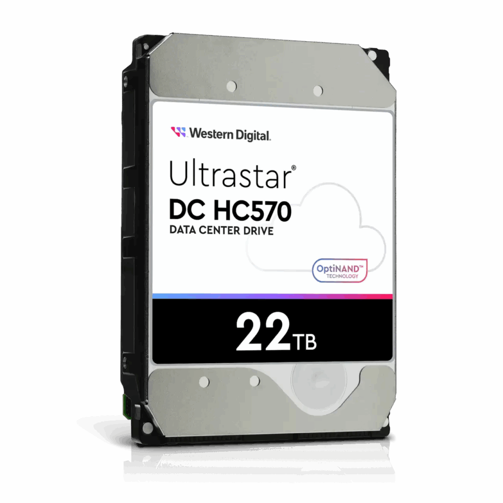 WD Ultrastar DC HC570 - Festplatte - 22TB - intern - 3.5" (8,9 cm) - SATA 6Gb/s - 7200 U/min - Puffer: 512MB - für Intel Next Unit of Computing 13 Extreme Kit - NUC13RNGi7 (0F48155)