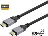 Vivolink PROUSBCMM5. Kabellänge: 5 m, Anschluss 1: USB C, Anschluss 2: USB C, USB-Version: USB 3.2 Gen 1 (3.1 Gen 1), Maximale Datenübertragungsrate: 20000 Mbit/s, Produktfarbe: Schwarz (PROUSBCMM5)