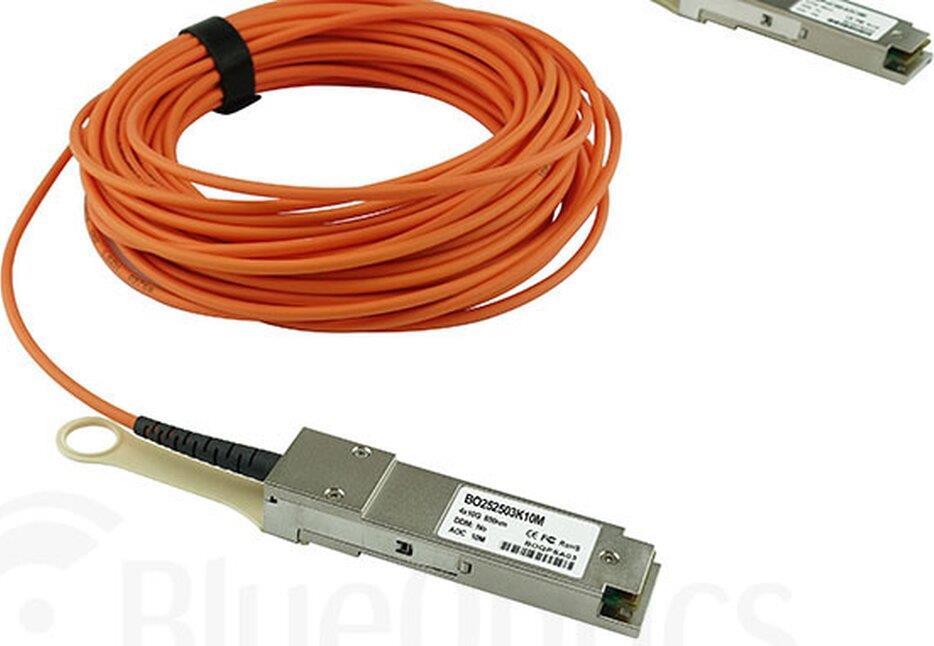 Kompatibles Arista AOC-Q-Q-40G-7M QSFP BlueOptics Aktives Optisches Kabel (AOC), 40GBASE-SR4, Ethernet, Infiniband FDR10, 7 Meter (AOC-Q-Q-40G-7M-BO)
