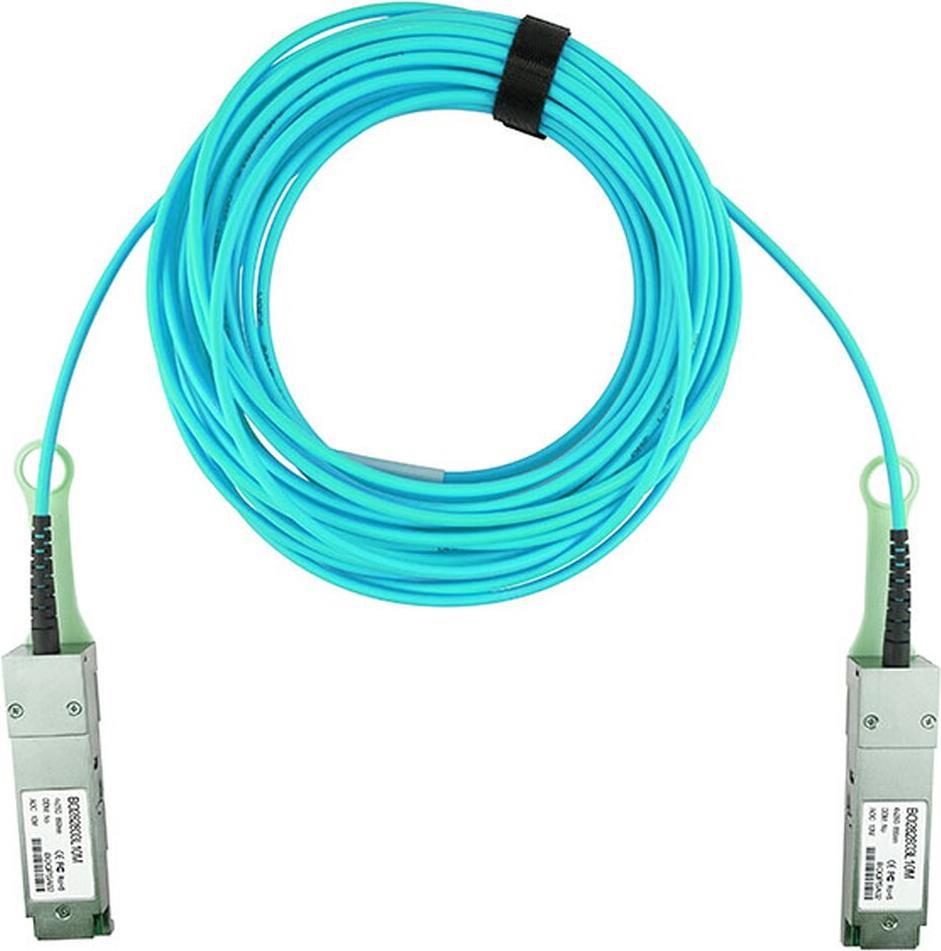 Kompatibles Lenovo QSFP-100G-AOC-7M QSFP28 BlueOptics Aktives Optisches Kabel (AOC), 100GBASE-SR4, Ethernet, Infiniband, 7 Meter (Q28-AOC-7M-LE-BO)