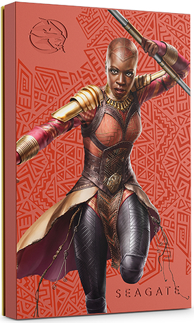 Seagate Okoye - Shuri Special Edition - Festplatte - 2TB - extern (tragbar) - USB 3,2 Gen 1 - mit 3 Jahre Seagate Rescue Datenwiederherstellung (STLX2000403)