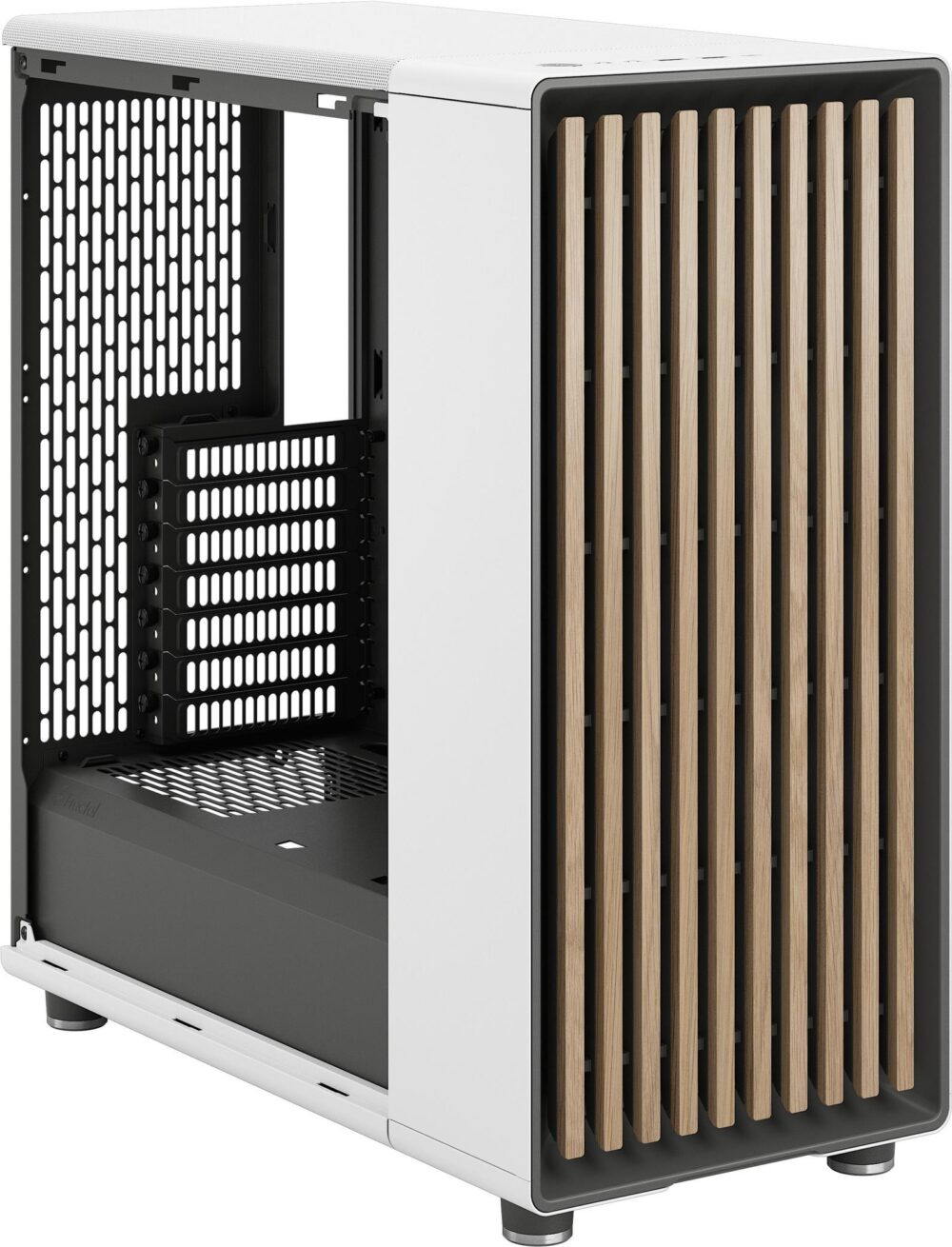 Fractal Design North - Mid tower - ATX - keine Spannungsversorgung (ATX) - Chalk White - USB/Audio (FD-C-NOR1C-03)