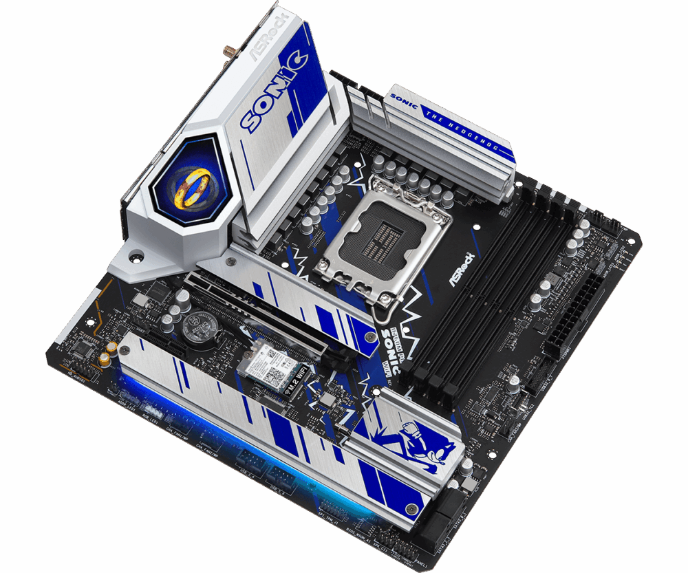 ASRock B760M PG Sonic WiFi - Motherboard - micro ATX - LGA1700-Sockel - B760 Chipsatz - USB 3,2 Gen 1, USB 3,2 Gen 2, USB-C 3,2 Gen2 - 2,5 Gigabit LAN, Bluetooth, Wi-Fi - Onboard-Grafik (CPU erforderlich) - HD Audio (8-Kanal) (90-MXBKM0-A0UAYZ)