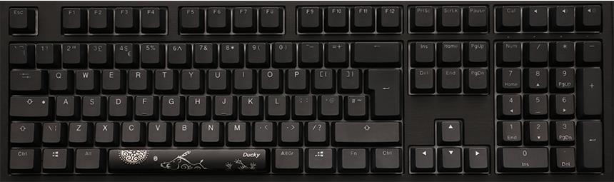 DuckyChannel Ducky Shine 7 - Blackout Edition - Tastatur - Hintergrundbeleuchtung - USB - QWERTZ - Deutsch - Tastenschalter: CHERRY MX (DKSH1808ST-RDEPDAAT2)