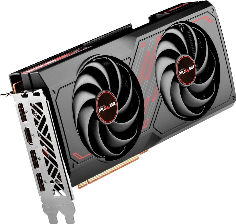 Sapphire Pulse Radeon RX 7600 - Grafikkarten - Radeon RX 7600 - 8GB GDDR6 - PCIe 4,0 x8 - HDMI, 3 x DisplayPort (11324-01-20G)