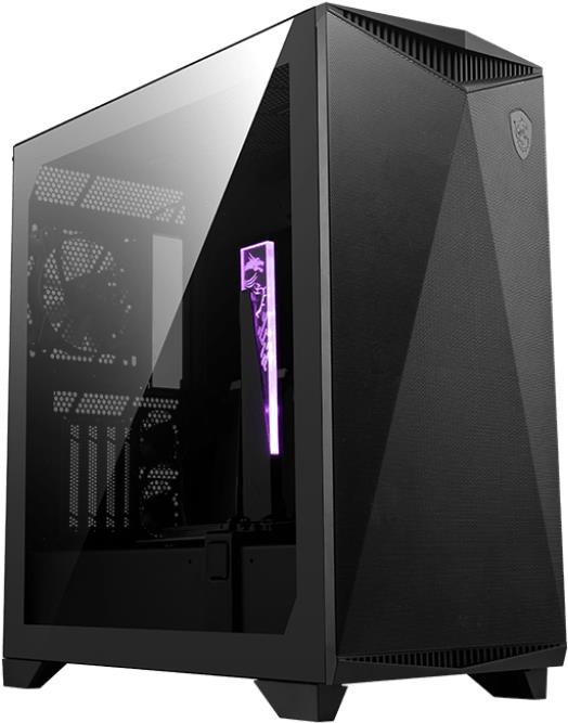MSI MPG GUNGNIR 300P AIRFLOW - Mid tower - E-ATX - Seitenteil mit Fenster (gehärtetes Glas) - keine Spannungsversorgung (ATX) - Schwarz - USB/Audio (306-7G21P21-W57)