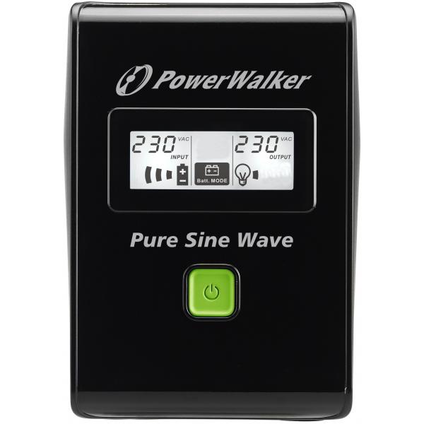 PowerWalker VI 800 SW gruppo di continuità [UPS] 0,8 kVA 480 W (VI 800 SW UPS 800VA/480W - Line Interactive PureSineWave - Output: 3 x IEC C13 Outlet - Warranty: 24M)