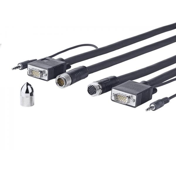 Vivolink PROVGASCW10 cavo VGA 10 m VGA [D-Sub] Nero (Pro VGA + Audio Cross Wall 10M - . - Warranty: 1188M)