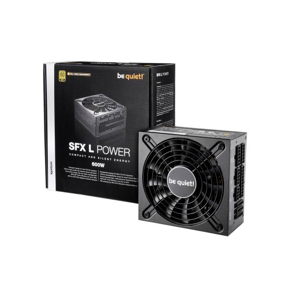Be Quiet! 600W SFX-L Power PSU, Small Form Factor, Fully Modular, 80+ Gold, Continuous Power, SFX-to-ATX Bracket Included