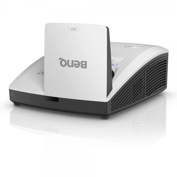 BenQ MH856UST+ Proiettore a raggio ultra corto 3500 ANSI lumen DLP 1080p [1920x1080] Compatibilità 3D Nero, Bianco (MH856UST+ Projector - 3500 ANSI Lumens Full HD Projector)
