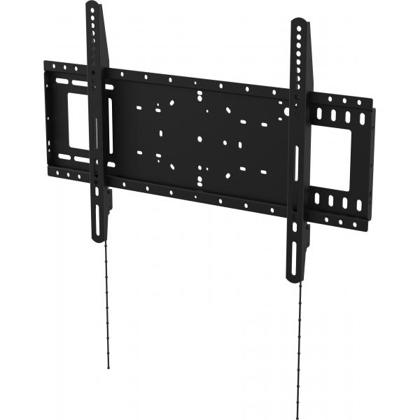 Vision VFM-W6X4 Supporto TV a parete 190,5 cm [75] Nero (Fits display 37 to 85 with vesa sizes up to 600 x 400 - non-tilting - suits interactive flat panels or led TVs - arms latch securely - cold rolled steel - media player fixing points - SWL 100 kg - black)