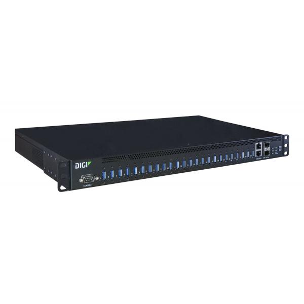 Digi AW24-G300 hub di interfaccia USB 3.2 Gen 1 [3.1 Gen 1] Type-A 10000 Mbit/s Nero (DIGI Anywhere USB 24 plus incl. 1-year LCA)
