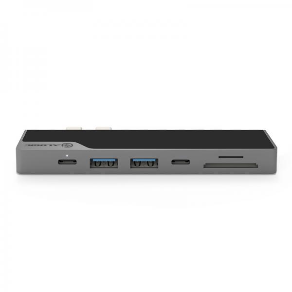 ALOGIC ULDNAG2-SGR replicatore di porte e docking station per laptop USB 3.2 Gen 1 [3.1 Gen 1] Type-C Grigio (ALOGIC Ultra Series USB-C Dock Nano Ge)