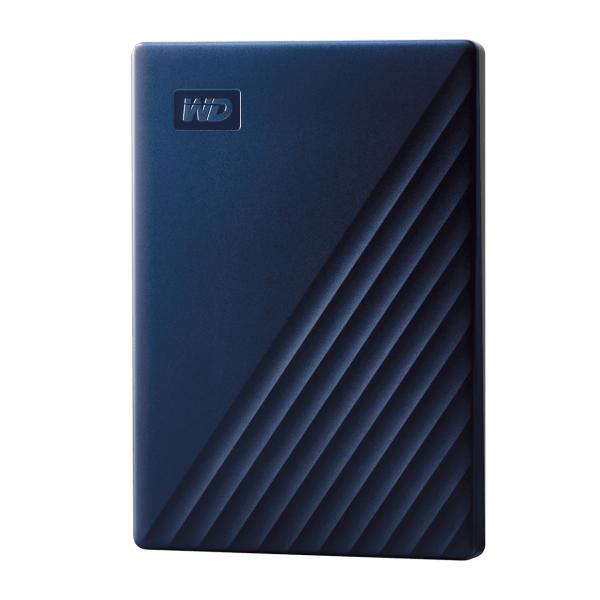 Western Digital My Passport for Mac disco rigido esterno 2 TB USB Type-A / USB Type-C 3.2 Gen 1 [3.1 Gen 1] Blu (WD My Passport for Mac WDBA2D0020BBL - Hard drive - encrypted - 2 TB - external [portable] - USB 3.2 Gen 1 - 256-bit AES - midnight blue)