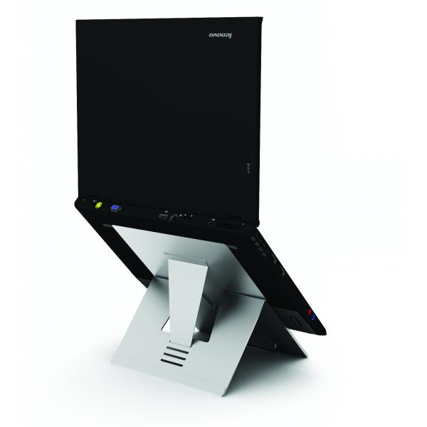 Hypertec LSTAND03 supporto per laptop Supporto per computer portatile Argento 44,2 cm [17.4] (The Lite by Hypertec is a ultra lightweight [just 220g] height adjustable laptop stand. This innovative design provides a stable and height adjustable platform for your laptop. Ideal for mobile users the LSTAND03 improves the poor posture promoted by laptops. Suitable for Laptops 10-17.4 up to 4kg. Supplied by Hypertec. [Limited Lifetime warranty])