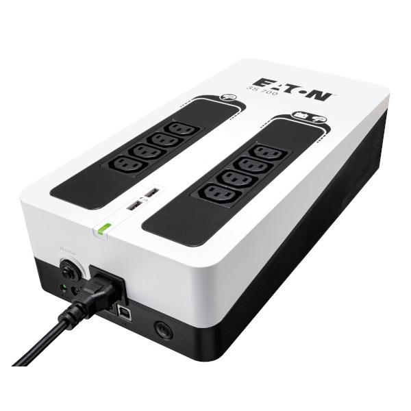 Eaton 3S700I gruppo di continuità [UPS] Standby [Offline] 0,7 kVA 420 W 8 presa[e] AC (Eaton 3S 700 - UPS - 220-240 V c.a. V - 420 Watt - 700 VA - 1 fase - USB - connettori di uscita 8)