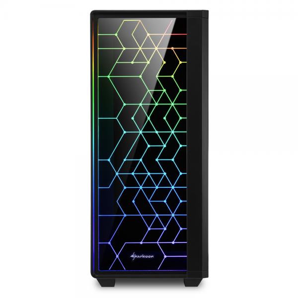 Sharkoon RGB LIT 100 Midi Tower Nero (Sharkoon RGB LIT 100 - tower - ATX)