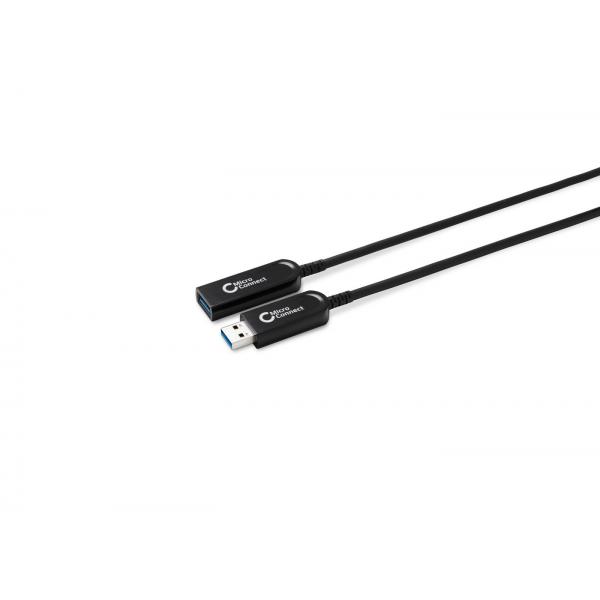 Microconnect USB3.0AAF20AOP cavo USB USB 3.2 Gen 1 [3.1 Gen 1] 20 m USB A Nero (Premium Optic USB 3.2 Gen 1 - A-A M-F 20m, Active Optical - Hybrid Cable, 5Gbps, Not backward compatible with USB2.0/1.1Premium Active - Warranty: 300M)