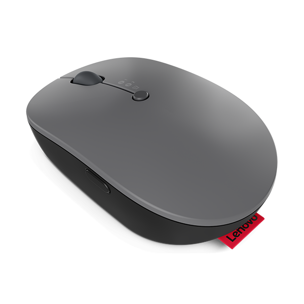 Lenovo Go Multi-Device mouse Ufficio Ambidestro RF senza fili + Bluetooth Ottico 2400 DPI (Lenovo Go Multi-device - Mouse - blue optical - 3 buttons - wireless - 2.4 GHz, Bluetooth 5.0 - USB-C wireless receiver - thunder black)