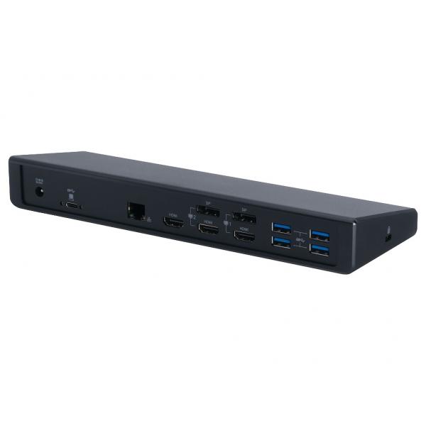 2-Power DOC0113A replicatore di porte e docking station per laptop Nero (Hybrid USB-C/A Triple 4K 100W PD Dock includes power cable. For UK,EU.)