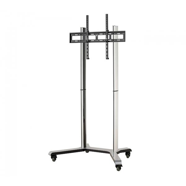 B-Tech XRTROLLEYXL 2,18 m [86] Nero, Argento (XRTROLLEYXL - Flat Screen Floor Stand/Trolley for Screens up to 86)