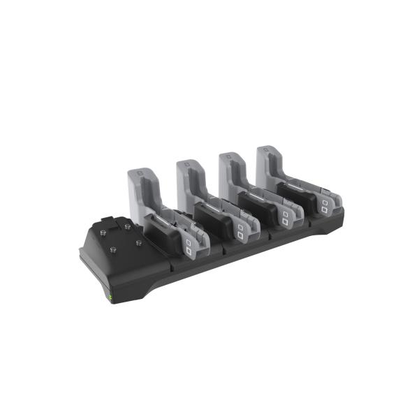 Zebra CRD-ET4X-4S8I1-01 Caricabatterie per dispositivi mobili Tablet Nero, Grigio AC Interno (ET4X FOUR SLOT CHARGE ONLY - CRADLE FOR 8IN ET40 ET45)