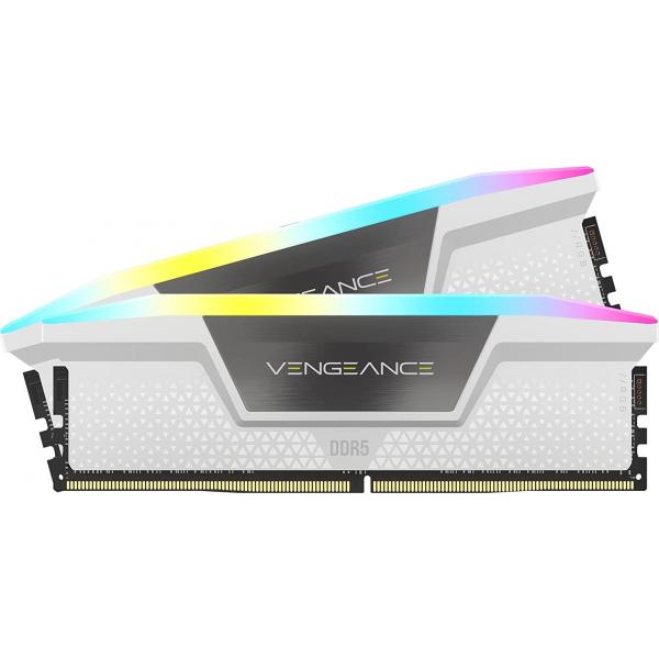 Corsair Vengeance 32GB [2K] DDR5 5200MHz RGB W memoria 2 x 16 GB (CORSAIR DDR5 5200 D/K VENG RGB WHT 32GB)