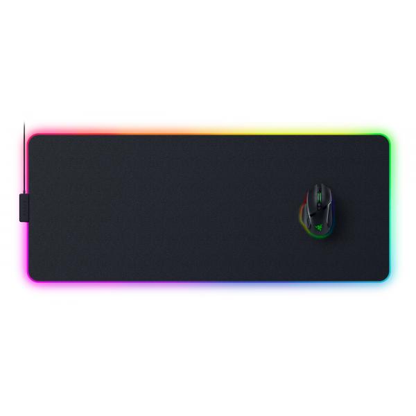 Razer Strider Chroma Tappetino per mouse per gioco da computer Nero (RAZER STRIDER CHROMA GAMING SURFACE XL)