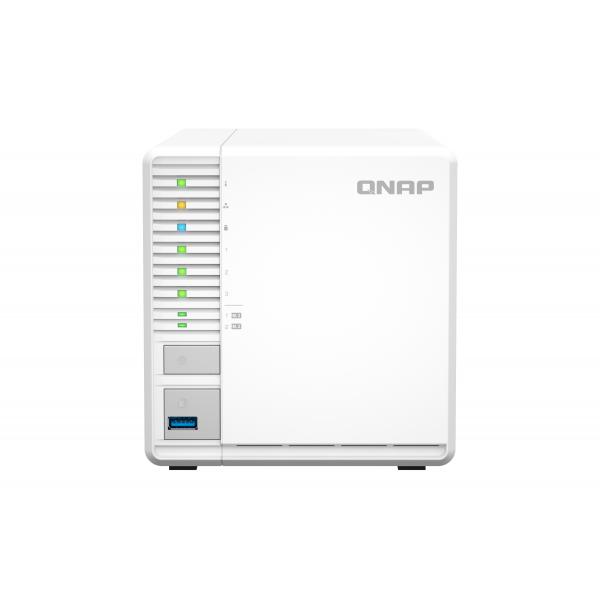 QNAP TS-364 NAS Tower Intel® Celeron® N5095 8 GB DDR4 0 TB QNAP Turbo System Bianco (TS-364-8G 3 BAY 8 GB 1X 2.5GBE - 2X USB3.2 GENII 1X USB3.2 GENI)