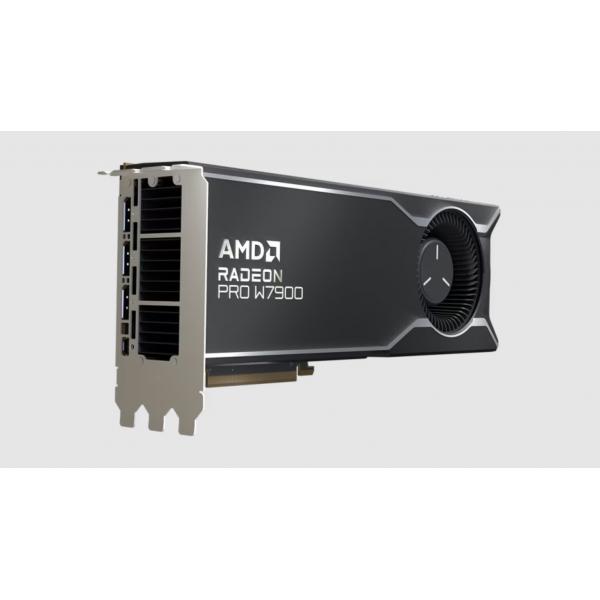 AMD Radeon Pro W7900 - Graphics card - Radeon Pro W7900 - 48 GB GDDR6 - PCI Express 4.0 x16 [rear drive] - 3 x DisplayPort, Mini DisplayPort