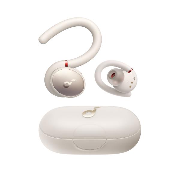 Soundcore Sport X10 Cuffie True Wireless Stereo [TWS] A clip Bluetooth Bianco (Sport X10 True Wireless - Bluetooth 5.2 Workout - Headphones, Rotatable Ear Hooks, Deep Bass, Ipx7 Waterproof, Sweatproof, 32H - Warranty: 12M)
