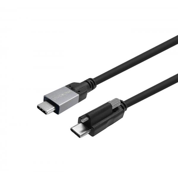 Vivolink PROUSBCMMS4 cavo USB USB 3.2 Gen 2 [3.1 Gen 2] 4 m USB C Nero (USB-C Screw to USB-C Cable 4m - Supports Certified for - Business - Warranty: 144M)