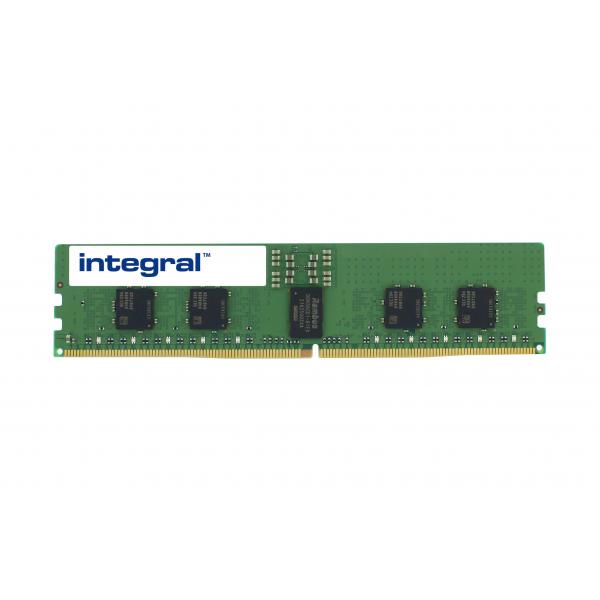 Integral MEM-DR516L-HL01-ER48-IN memoria 16 GB 1 x 16 GB DDR5 4800 MHz Data Integrity Check [verifica integrità dati] (16GB SERVER RAM MODULE DDR5 4800MTs PC5-38400 REGISTERED ECC DIMM RANK1 1.1V 2GX8 CL40 INTEGRAL)