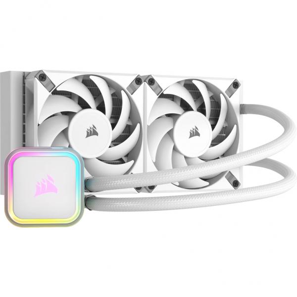 Corsair H100I Elite Processore Raffreddatore di liquidi tutto in uno 12 cm Bianco 1 pz (CORSAIR iCUE H100i RGB ELITE - process)