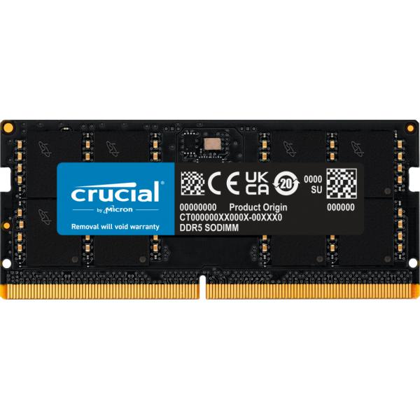 Crucial CT32G56C46S5 memoria 32 GB 1 x 32 GB DDR5 5600 MHz (Crucial - DDR5 - module - 32 GB - SO-DIMM 262-pin - 5600 MT/s / PC5-44800 - CL46 - 1.1 V - non-ECC)