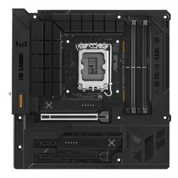 ASUS TUF GAMING B760M-BTF WIFI Intel B760 LGA 1700 micro ATX (Asus TUF GAMING B760M-BTF WIFI, Intel B760, 1700, Micro ATX, 4 DDR5, HDMI, DP, Wi-Fi 6, 2.5G LAN, PCIe5, 3x M.2 *Requires a BTF Compatible Chassis*)