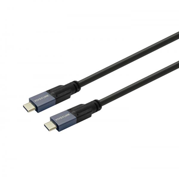 Vivolink PROUSBCMM6 cavo USB USB 3.2 Gen 2 [3.1 Gen 2] 6 m USB C Nero (USB-C to USB-C Cable 6m - Supports 20 Gbps data - Certified for Business - Warranty: 144M)