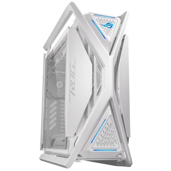 ASUS ROG GR701 Hyperion White Bianco (Asus ROG Hyperion GR701 Gaming Case w/ Glass Windows, E-ATX, 4x 14cm Fans, Dual 420mm Radiator Support, USB-C [60W FC], Fan Hub & Lighting Panel, White)