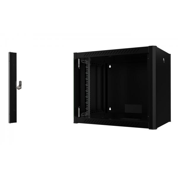 Lanview RWP09U45BL rack 9U Da parete Nero (19'' 9U Rack Wall Mount Pro - 600 x 450 x 512mm - Black - Warranty: 60M)