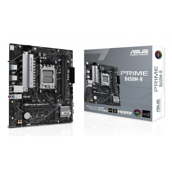 ASUS PRIME B650M-R AMD B650 Socket AM5 micro ATX (Asus PRIME B650M-R, AMD B650, AM5, Micro ATX, 2 DDR5, HDMI, 2.5G LAN, PCIe4, 2x M.2)