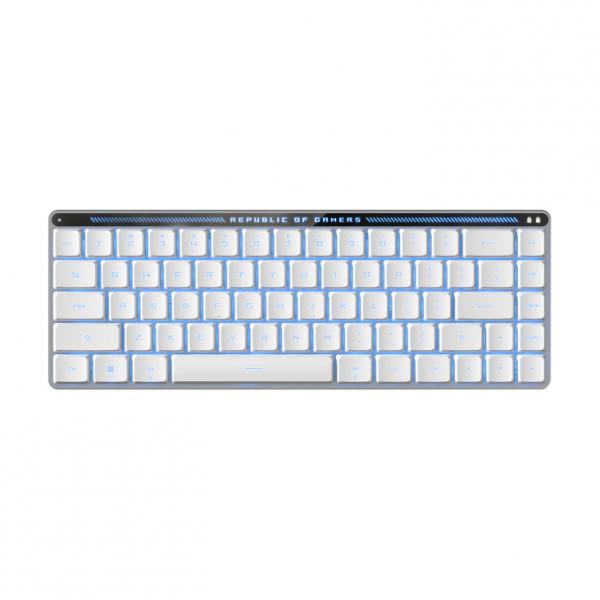 ASUS ROG Falchion RX Low Profile tastiera Mouse incluso Gaming USB + RF Wireless + Bluetooth Bianco (Asus ROG Falchion RX Low Profile Compact 65% Mechanical RGB Gaming Keyboard, Wireless/USB, ROG RX Red Switches, Per-key RGB Lighting, Touch Panel, 430-hour Battery Life) - Versione UK