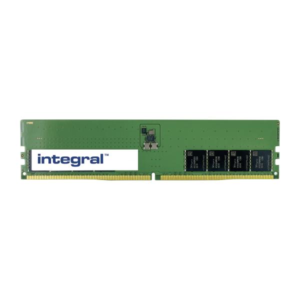 Integral M323R4GA3DB0-CWM-IN memoria 32 GB 1 x 32 GB DDR5 5600 MHz (32GB PC RAM MODULE DDR5 5600MTs PC5-44800 UNBUFFERED NON-ECC DIMM 1.1V 2GX8 CL46 INTEGRAL)