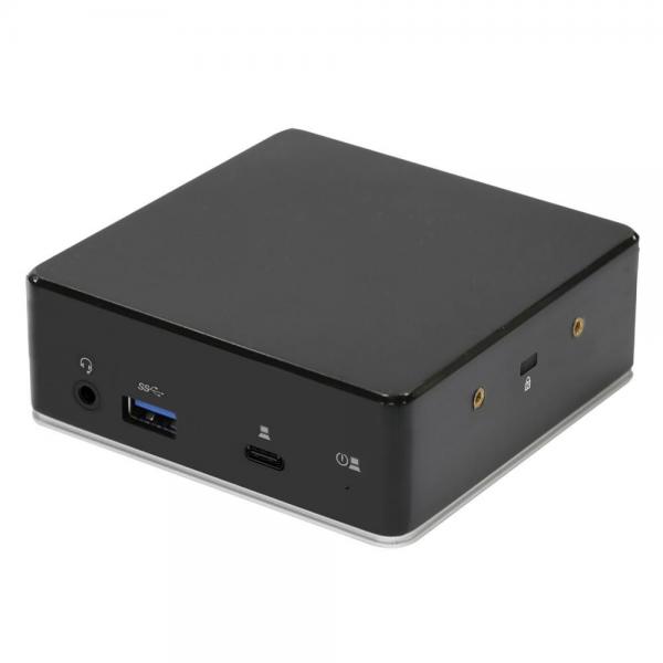 eSTUFF GLB232002 replicatore di porte e docking station per laptop Cablato USB 3.2 Gen 1 [3.1 Gen 1] Type-C Nero (Dual Full-HD USB-C Hybrid - Docking Station Displaylink - Dual 1080p Single 1440p with 85W PD3.0 power Displaylink Dual 1080p Single - Warranty: 60M)