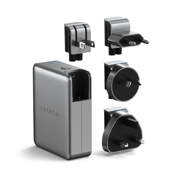 Satechi ST-W145GTM Caricabatterie per dispositivi mobili Universale Argento AC Ricarica rapida Interno (Satechi ST-W145GTM - str?mforsyningsad)