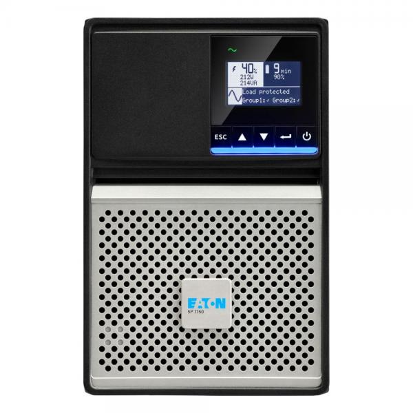 Eaton 5P Gen2 gruppo di continuità [UPS] A linea interattiva 920 W 8 presa[e] AC (Eaton 5P 1150i - Gen 2 - UPS - 200/208/220/230/240 V c.a. V - 920 Watt - 1150 VA - 1 fase - 9 Ah - RS-232, USB - connettori di uscita 8 - nero/argento)